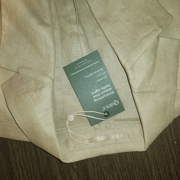 Quince Men’s 100% European Linen Blazer NWT Khaki Large - Picture 3 of 10
